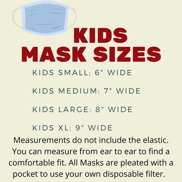 Green Zebra & Flowers Kids Mask with Filter Pocket - Picture 5 of 8